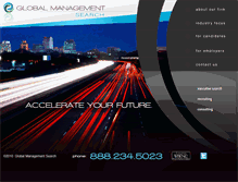 Tablet Screenshot of globalmanagementsearch.com